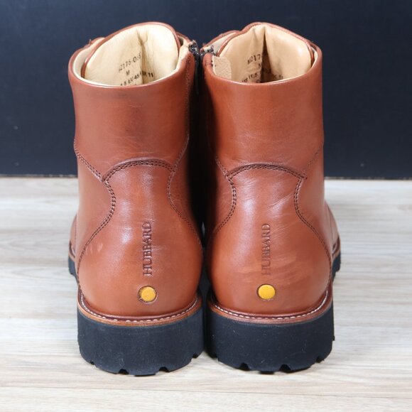 Samuel Hubbard Boots Mens Size 11.5 Brown Leather Cap Toe Side Zip Portugal - Picture 8 of 14